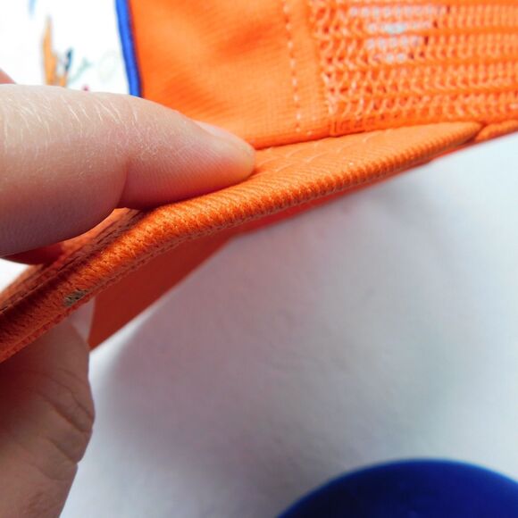 Deadhorse, Alaska Trucker Mesh Snapback Baseball Hat Cap Vintage 70s Orange USA - Picture 10 of 12